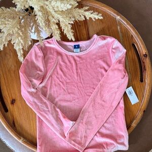 Old Navy Sparkly Pink Long Sleeve Tee